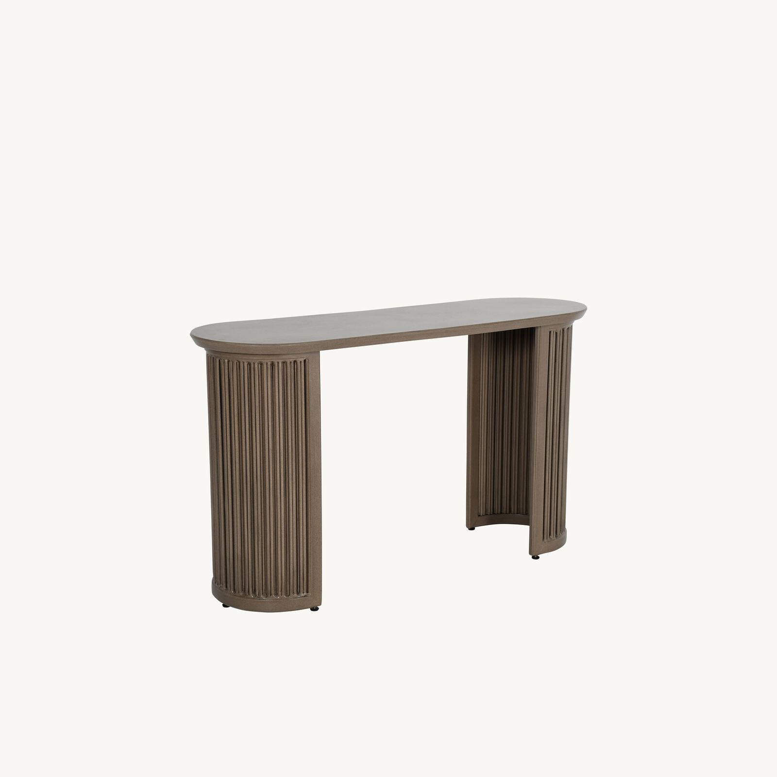 Samara 18 x 54 Oval Console Table (Fluted)