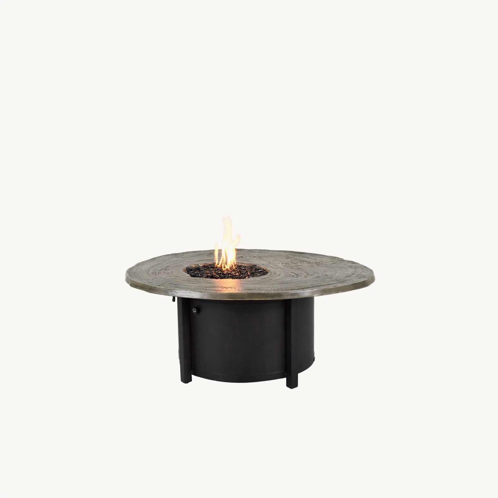 Nature's Wood Round Firepit Coffee Table