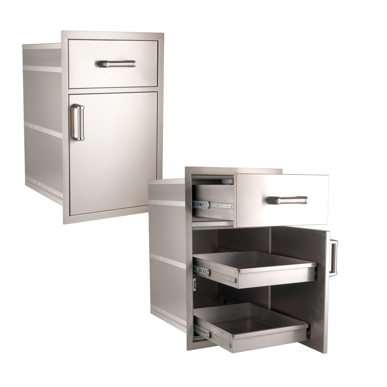 Sealed Large Pantry Door/Drawer Combo — Premium Flush 5-Series