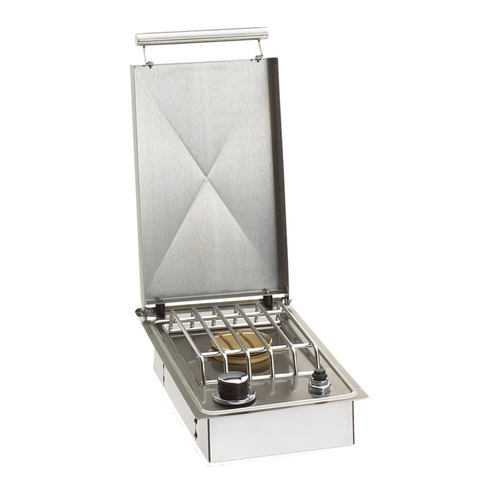 Drop-In Single Side Burner with Hinged Lid