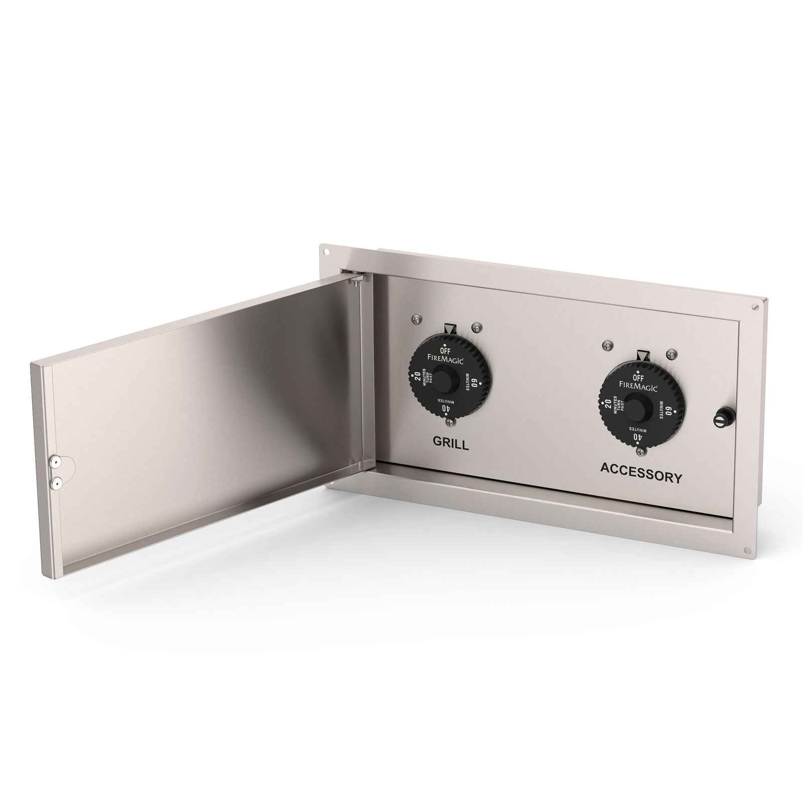 1-Hour Stainless Steel Double Timer Box