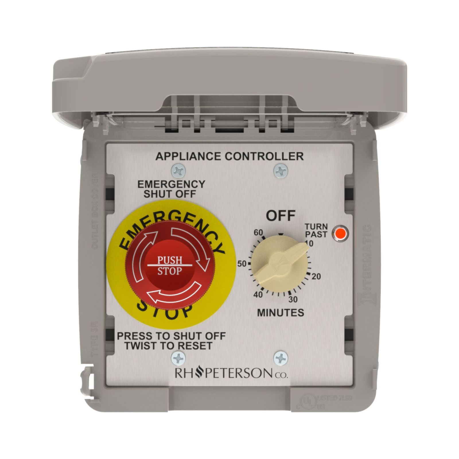 110V Commercial Emergency Stop & Electric Timer