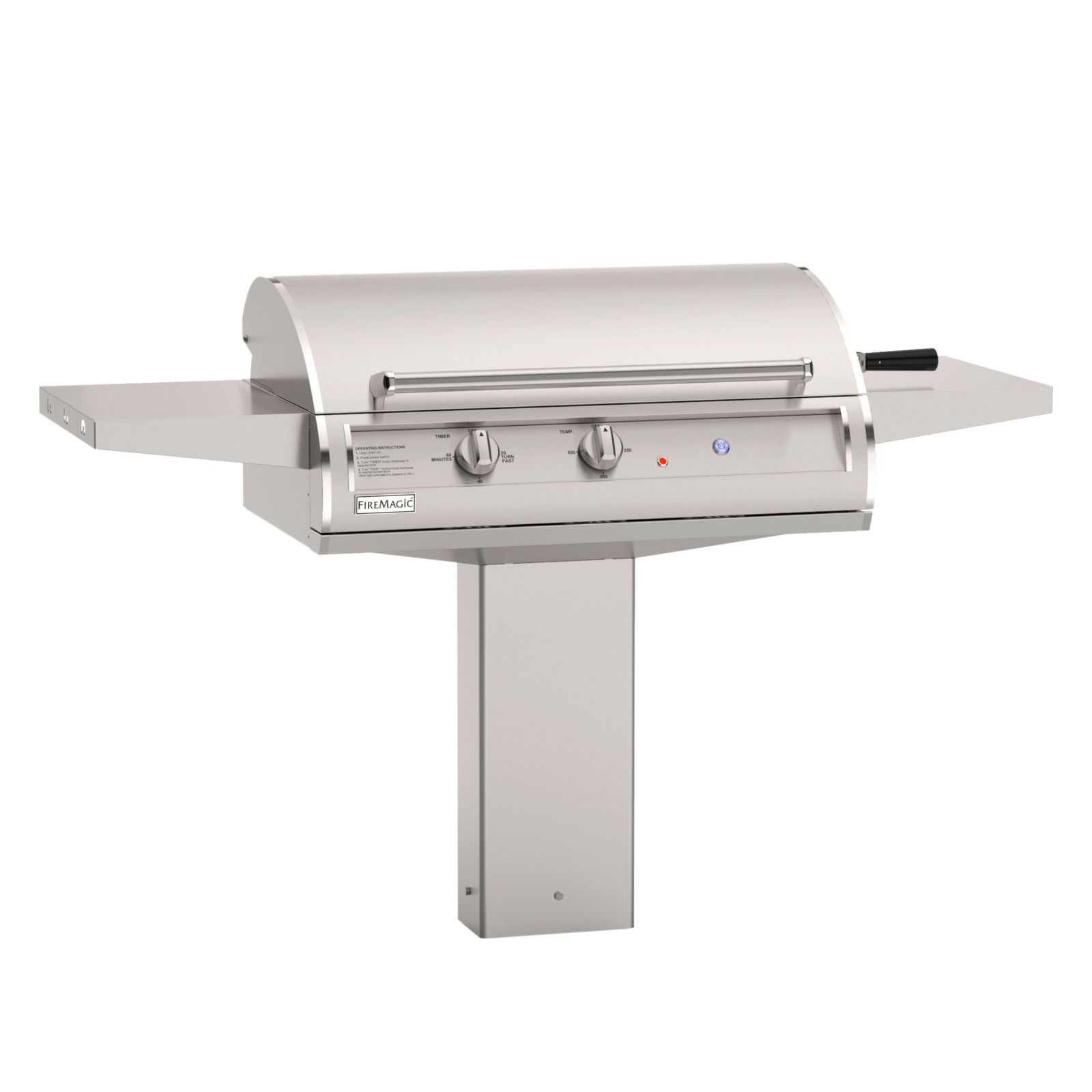 EL500s Accessible Ht. In-Ground Post-Mount Grill