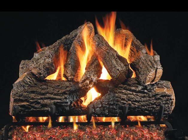 Real-Fyre G46 Burner with Charred Oak Log Set
