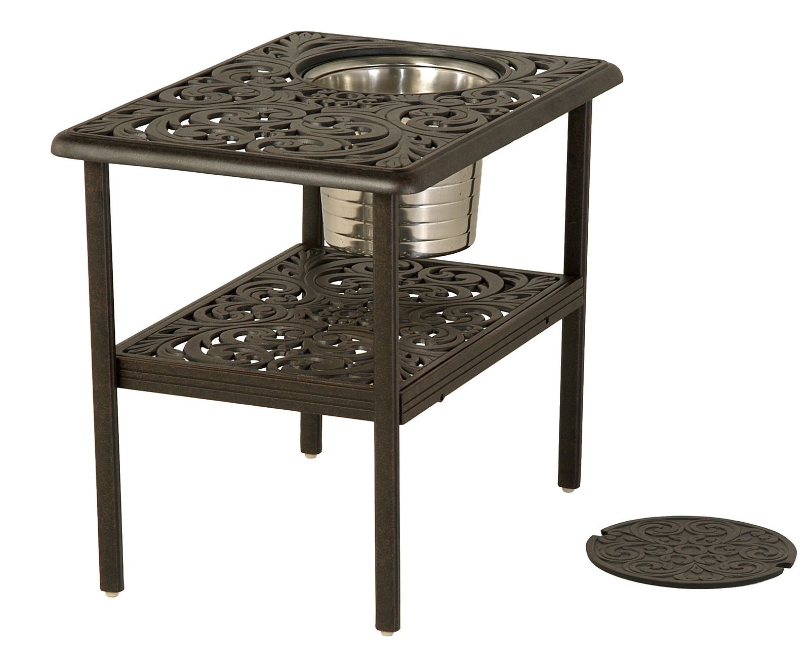20x28 Rect. Chateau Ice Bucket End Table