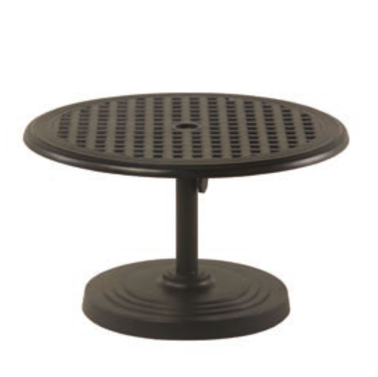 30" Round Classic Pedestal Umbrella Side/End Table