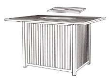 Dominion 48" x 64" Rect. Counter Height