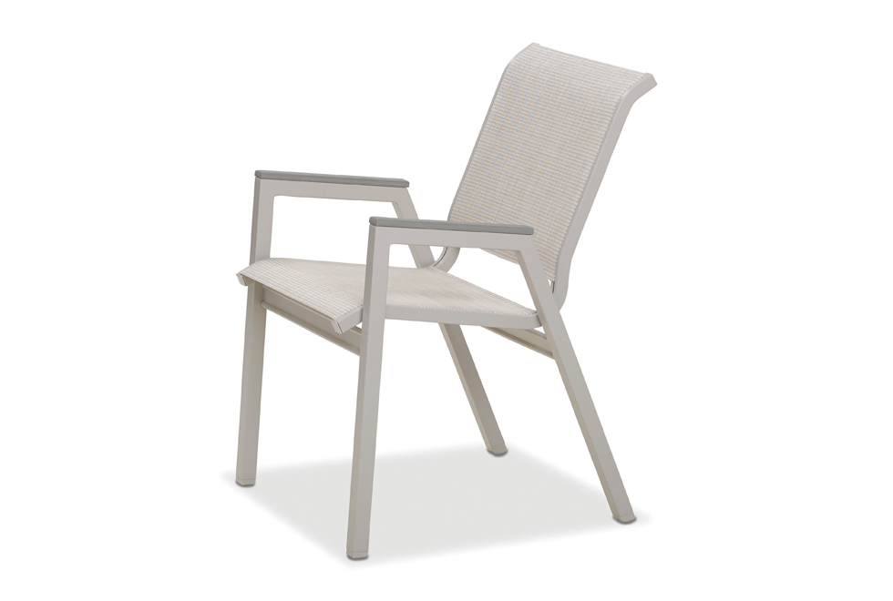 Bistro Stacking Chair w/ Polymer Accents