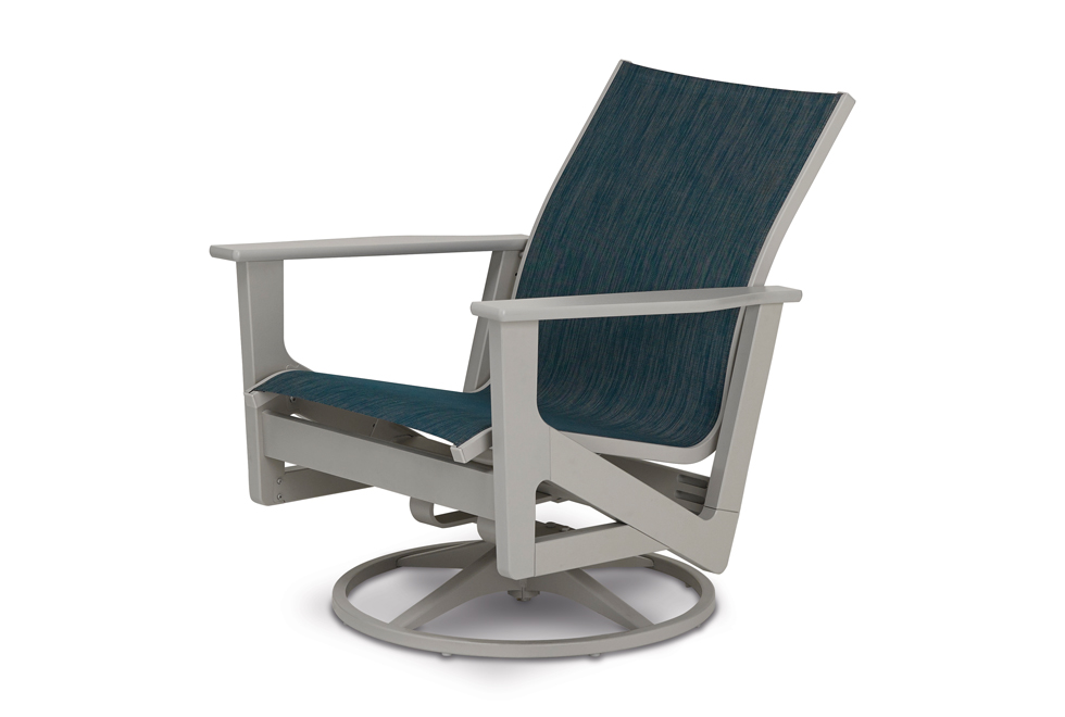 Chat Height Swivel Rocker w/ Polymer Arms
