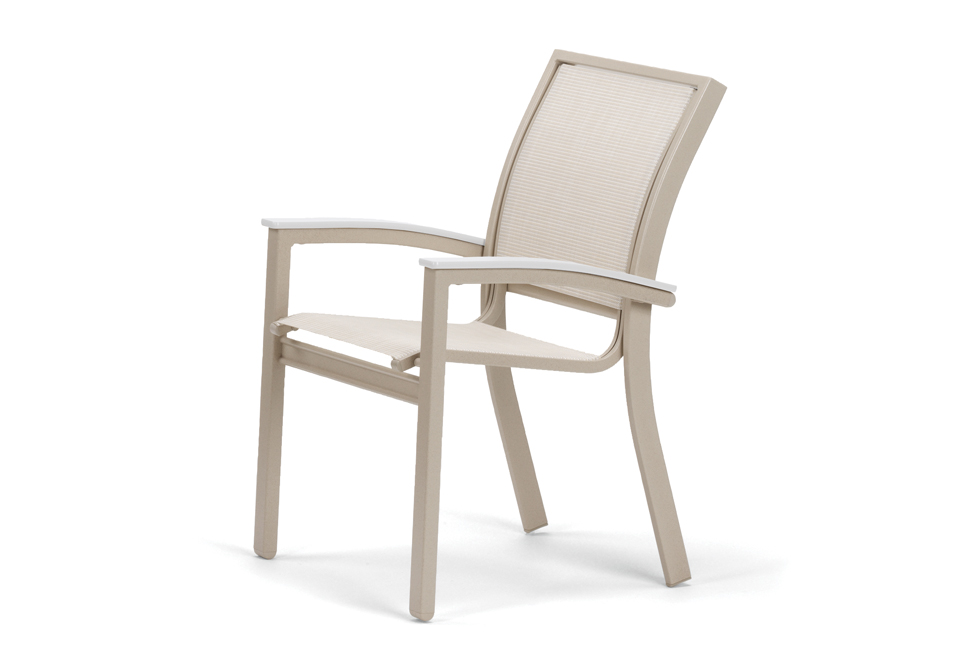Stacking Cafe Chair w/ Polymer Accents