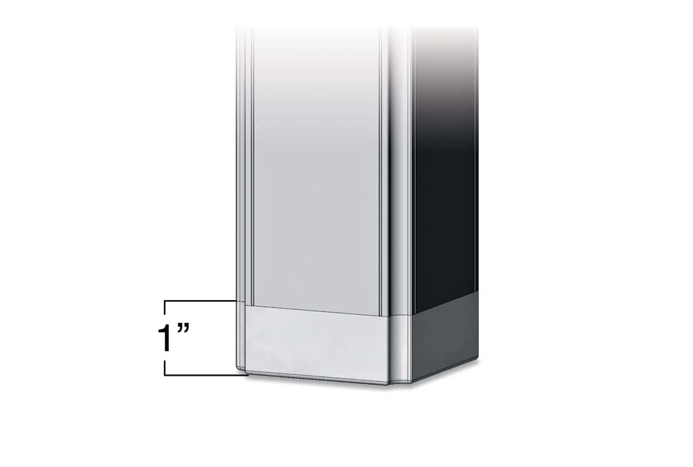 Tall leg plugs to raise overall table height for ADA-compliance on select tables. See table pages. (set of 4)
