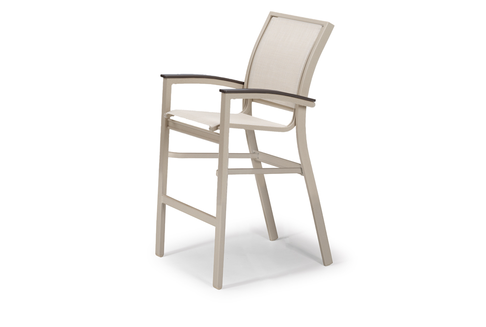 Stacking Balcony Height Cafe Chair w/ Polymer Accents