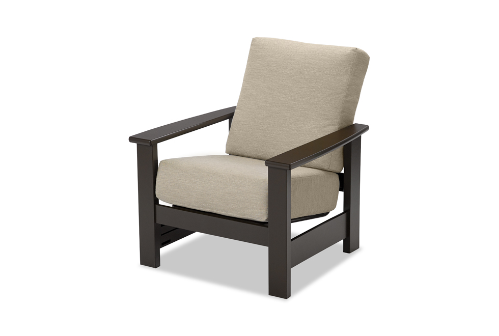 Stationary Arm Chair w/ Polymer Arms