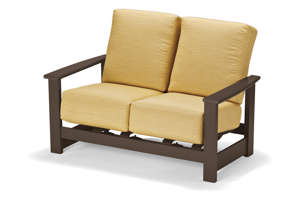 Hidden Motion Loveseat w/ Polymer Arms