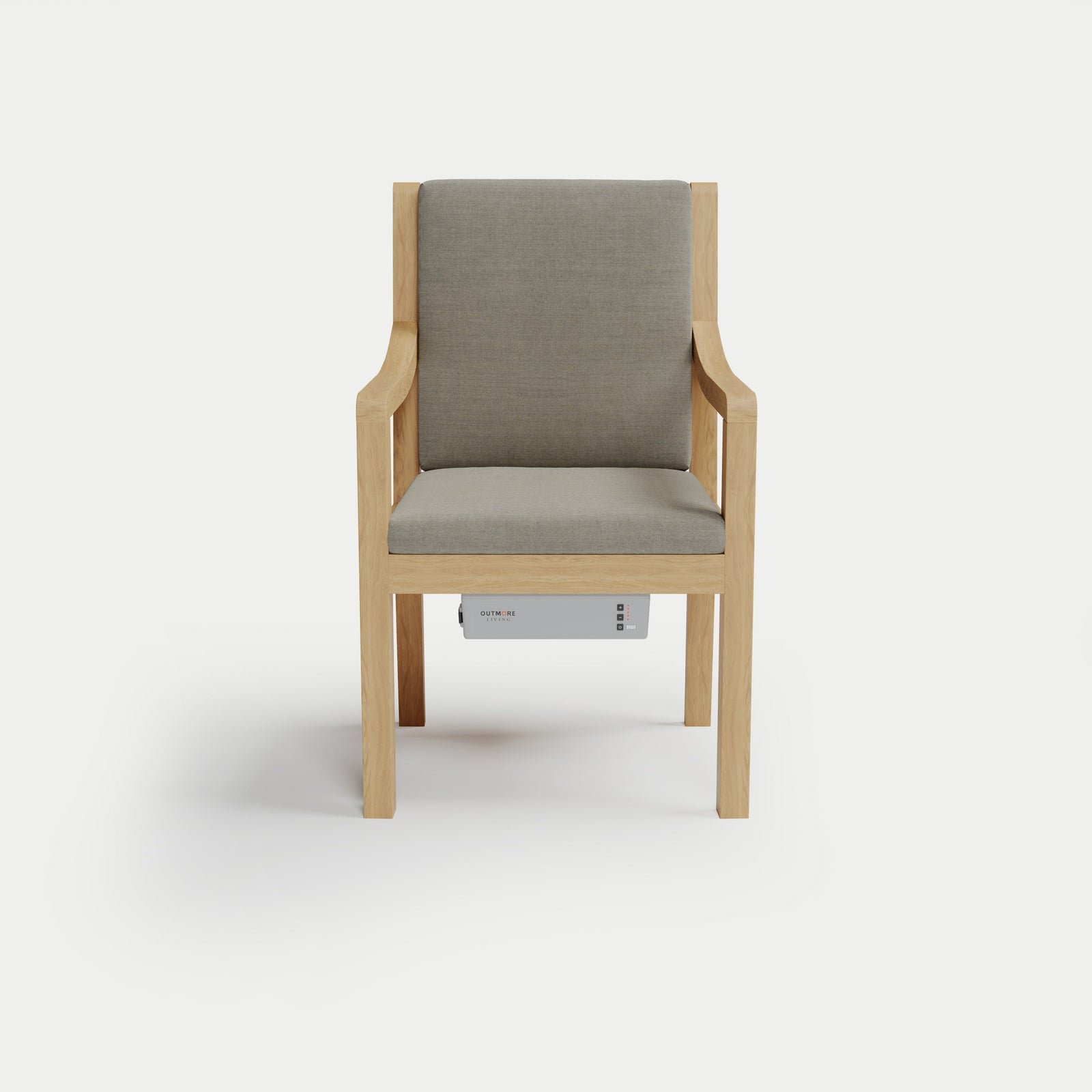 Solerno Heated Teak Dining Armchair