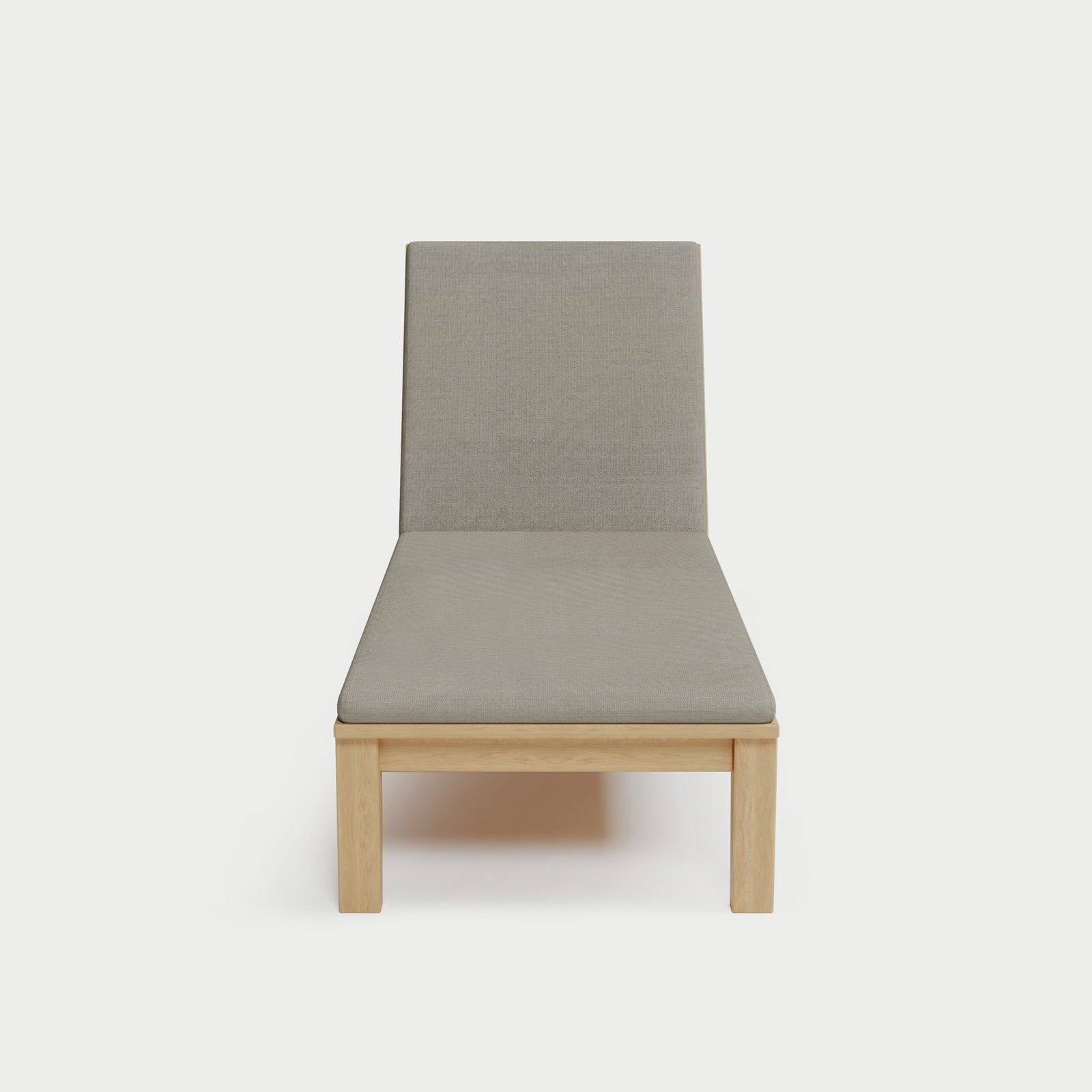 Solerno Heated Teak Chaise Lounge