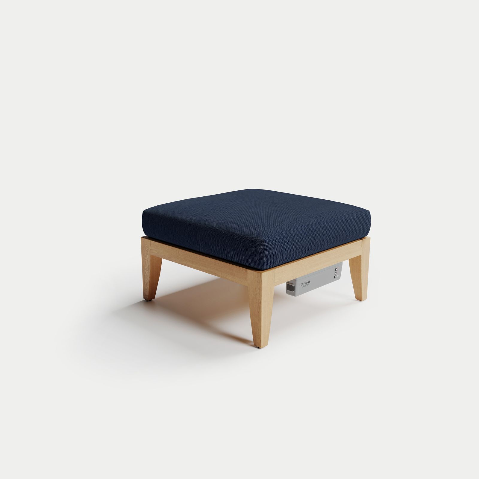 Solerno Heated Teak Ottoman