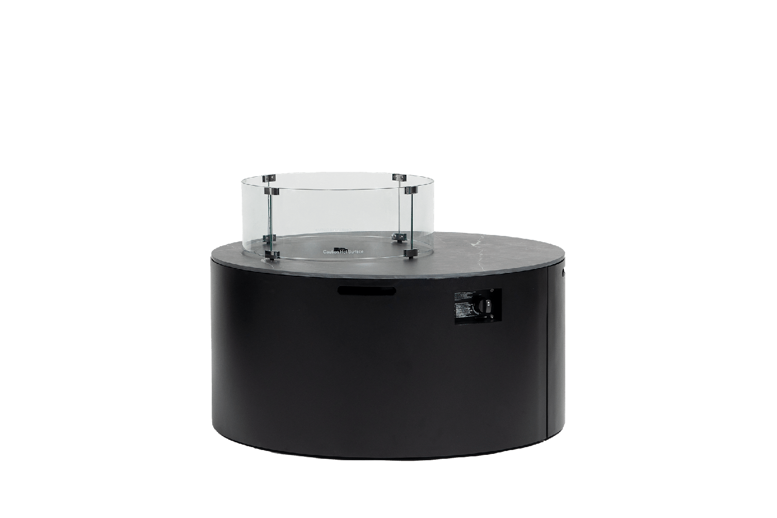 Newbury D42"xH20.8" Round Fire Pit w/Burner Lid
