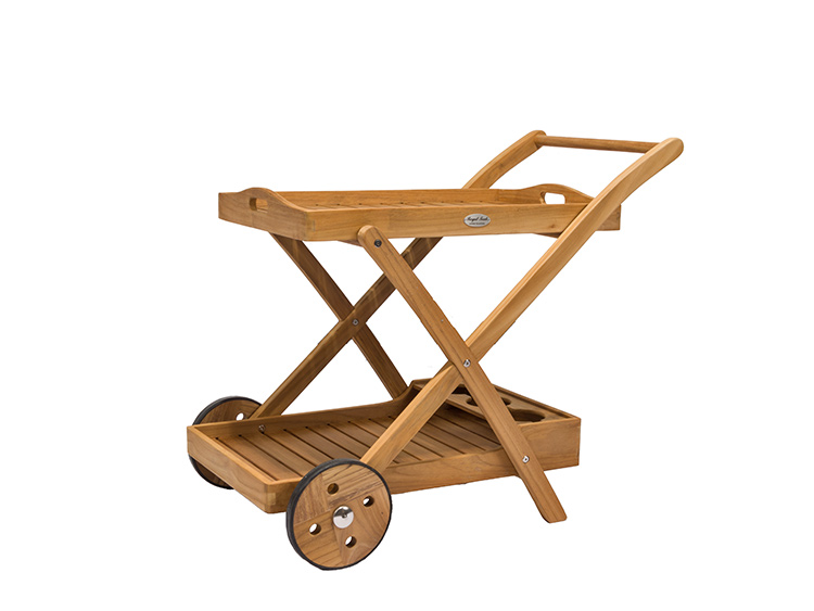 Teak Tray Cart