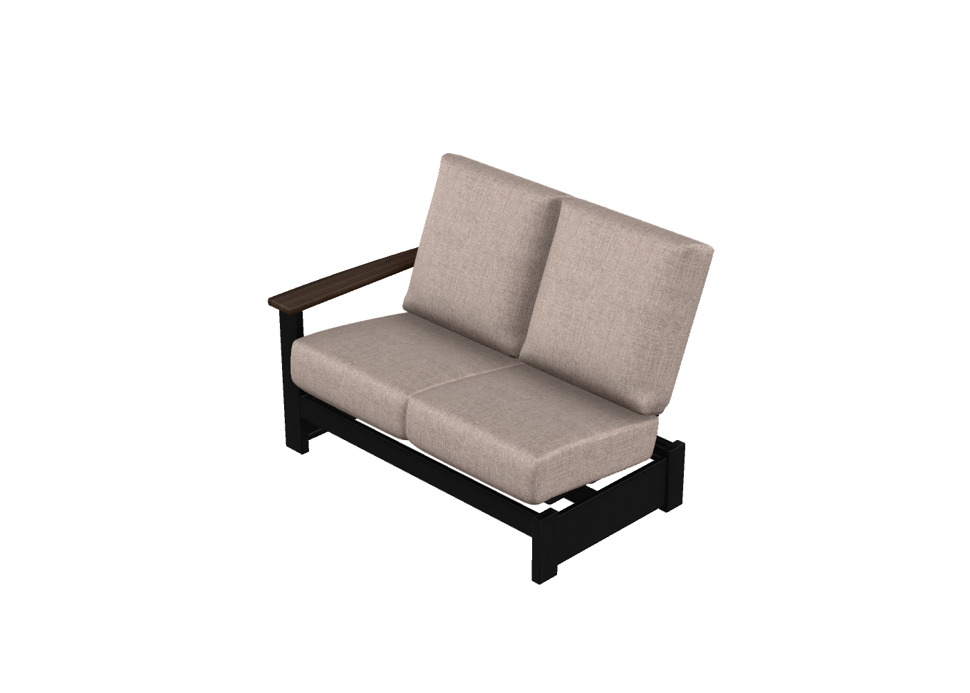 Right Arm Two-Seat Hidden Motion Section w/ Polymer Arm