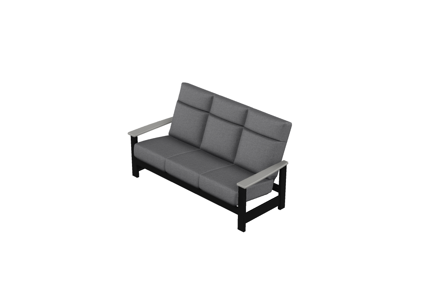 Supreme Three-Seat Sofa w/ Polymer Arms