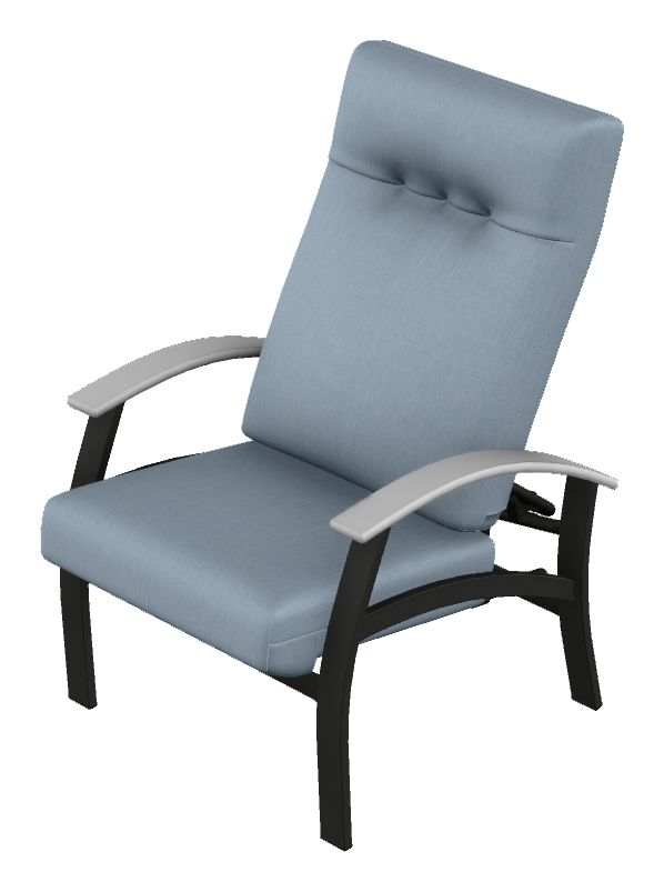 Supreme-Adjustable Back Chair w/ Polymer Accents