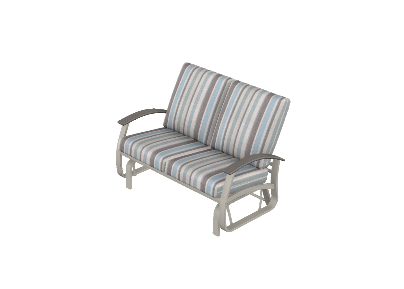 Two-Seat Glider w/ Polymer Accents