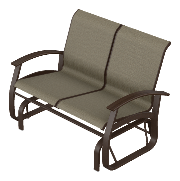 Two-Seat Glider w/ Polymer Accents