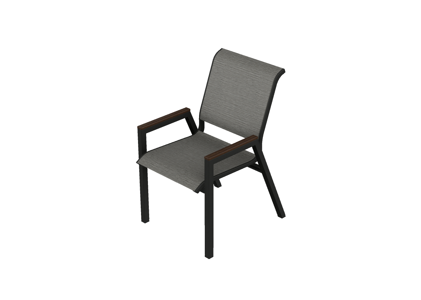 Bistro Stacking Chair w/ Polymer Accents