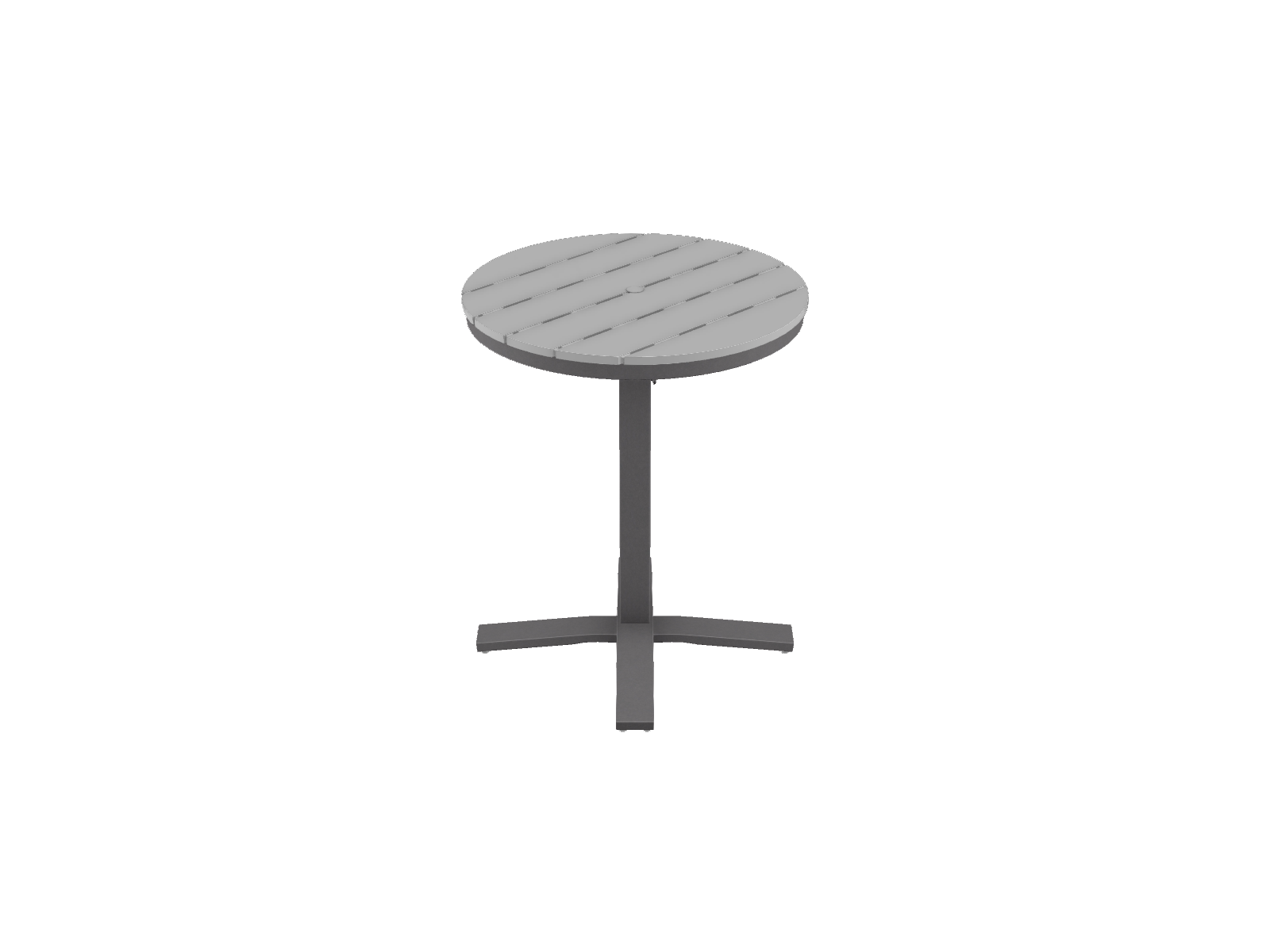 30" Round Balcony Height Pedestal Table w/ hole