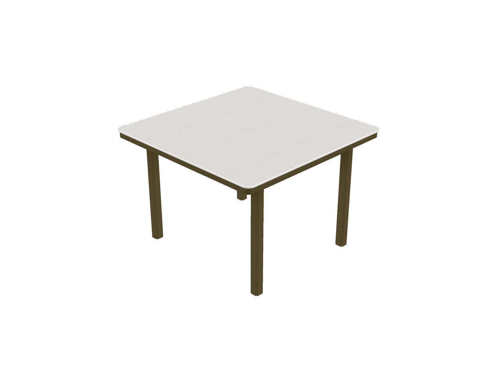 42" Square Dining Height Table w/ hole