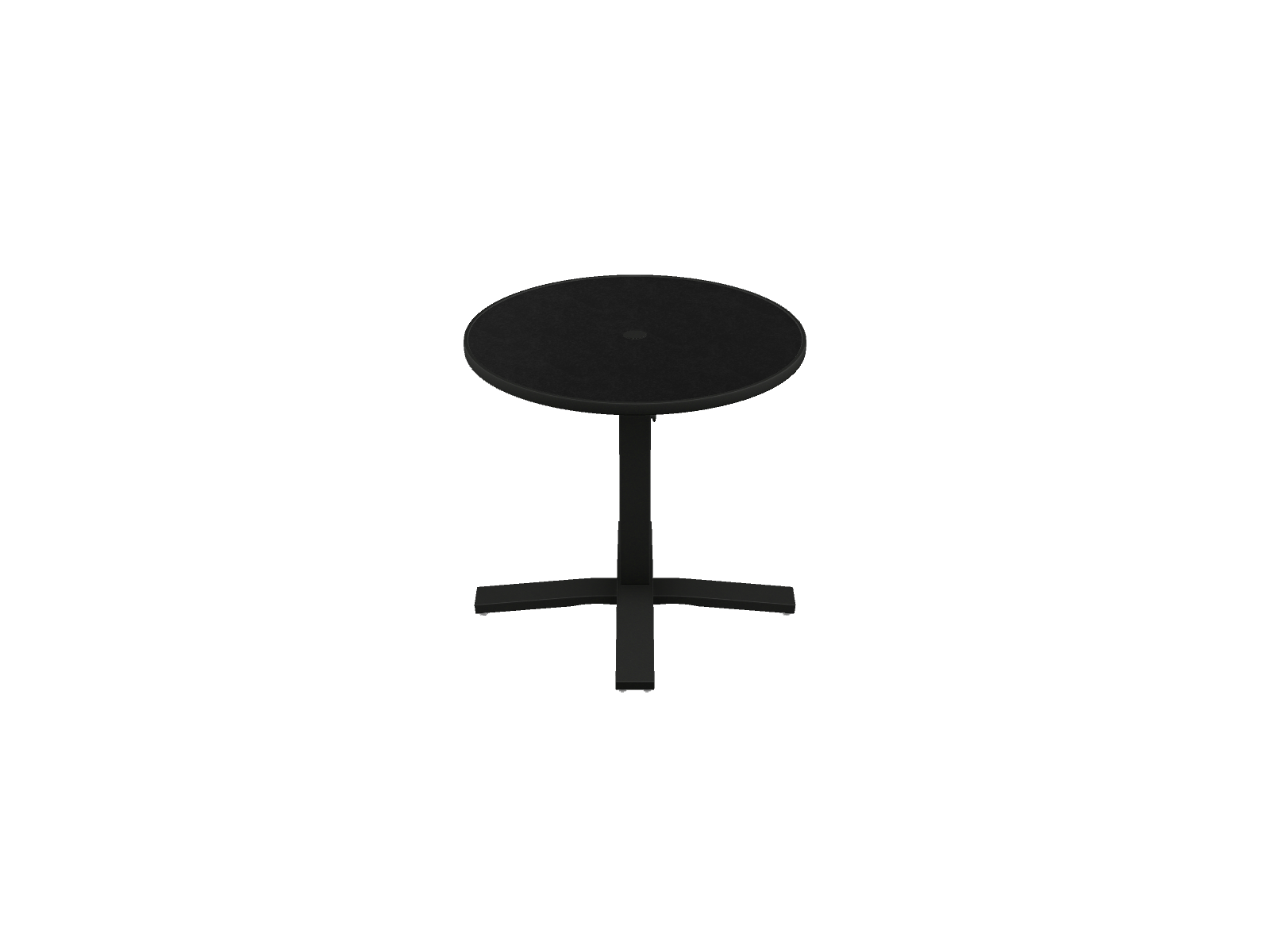 30" Round Dining Height Pedestal Table w/ hole