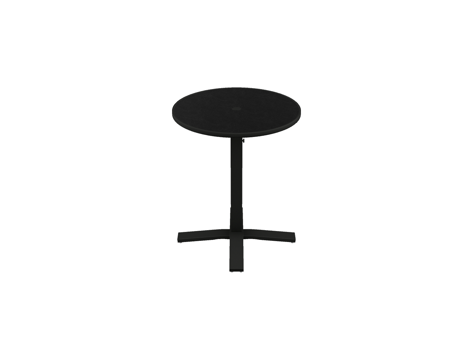 30" Round Balcony Height Pedestal Table w/ hole