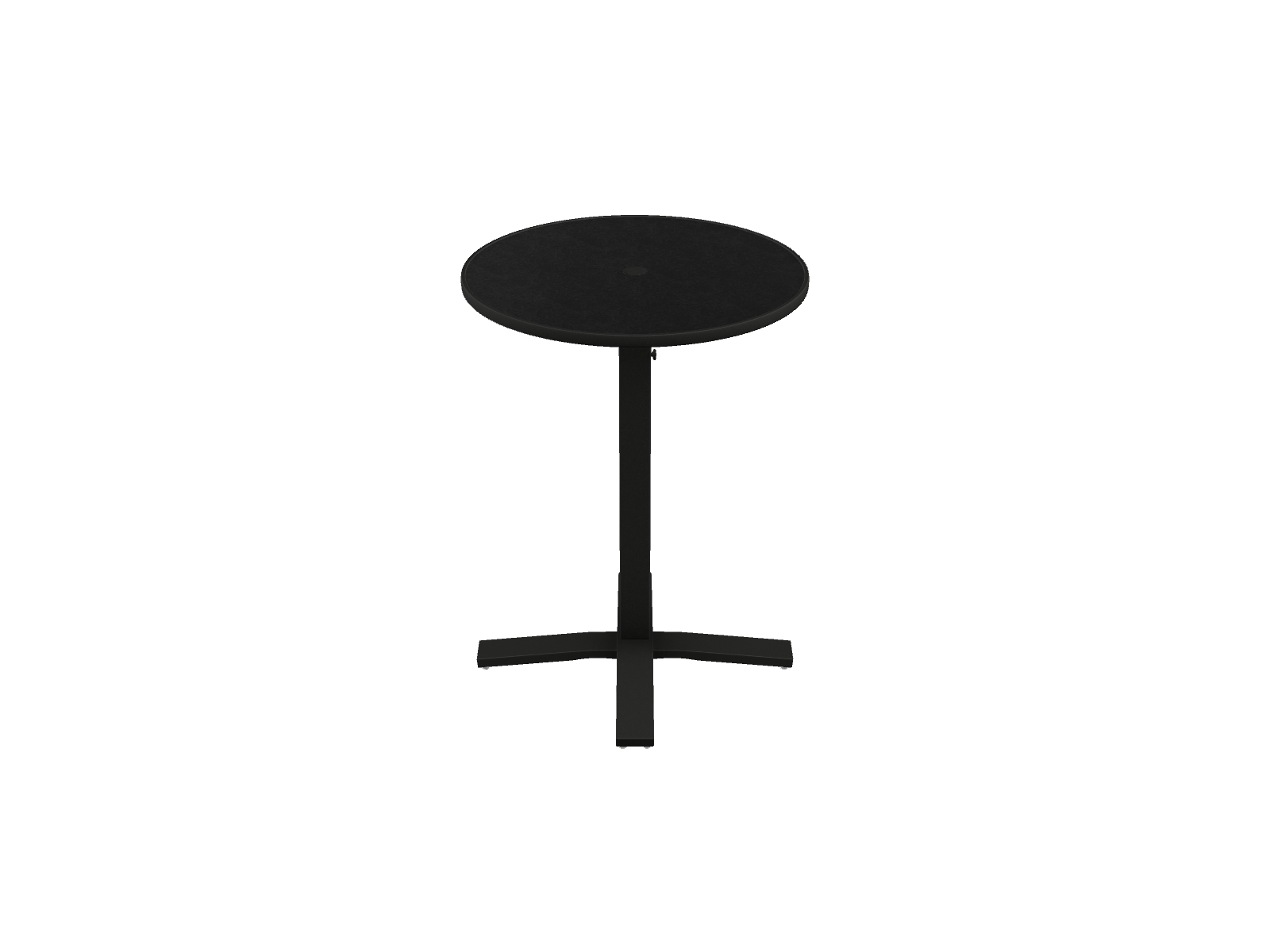 30" Round Bar Height Pedestal Table w/ hole