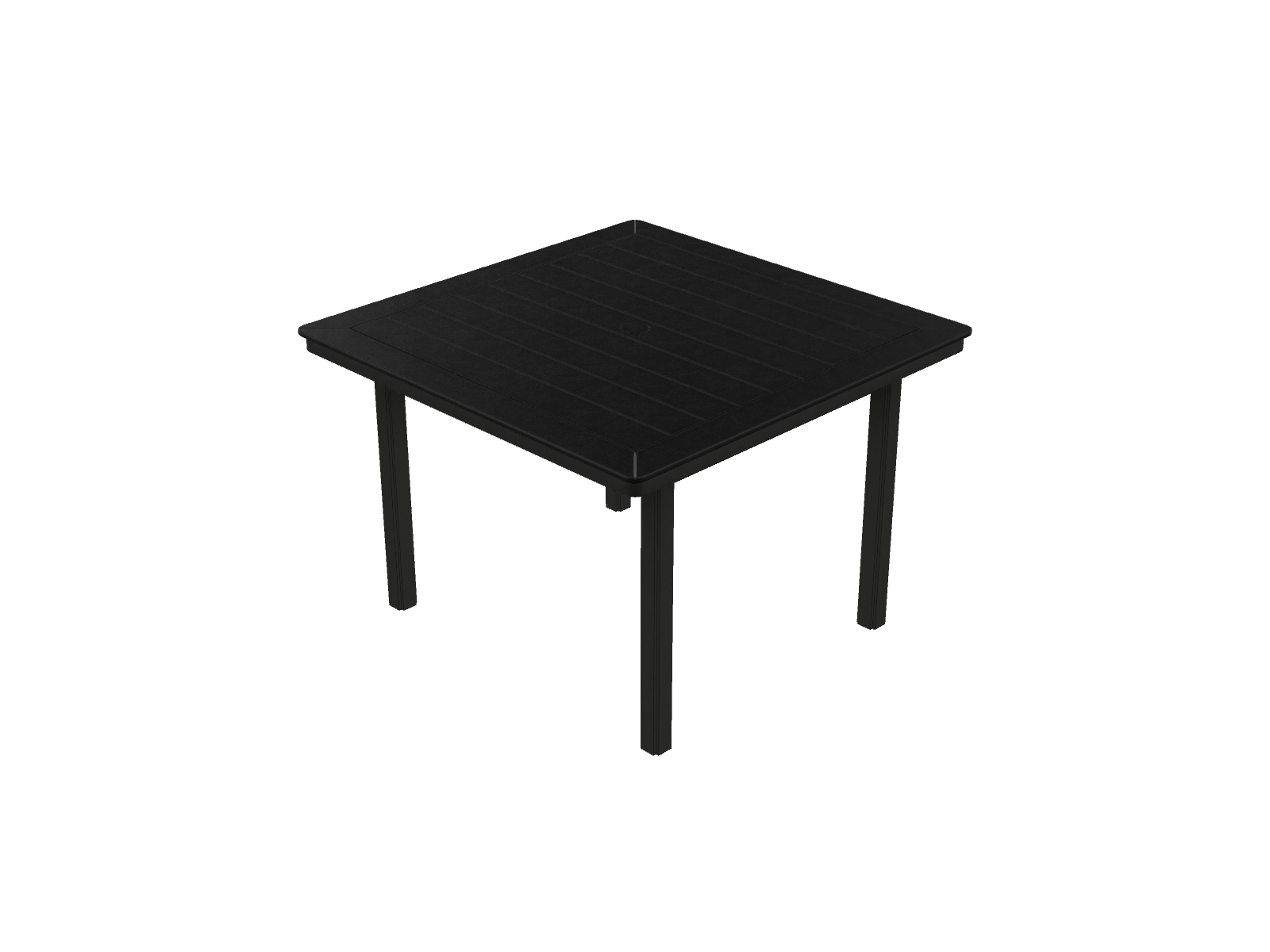 42" Square Dining Height Table w/ hole