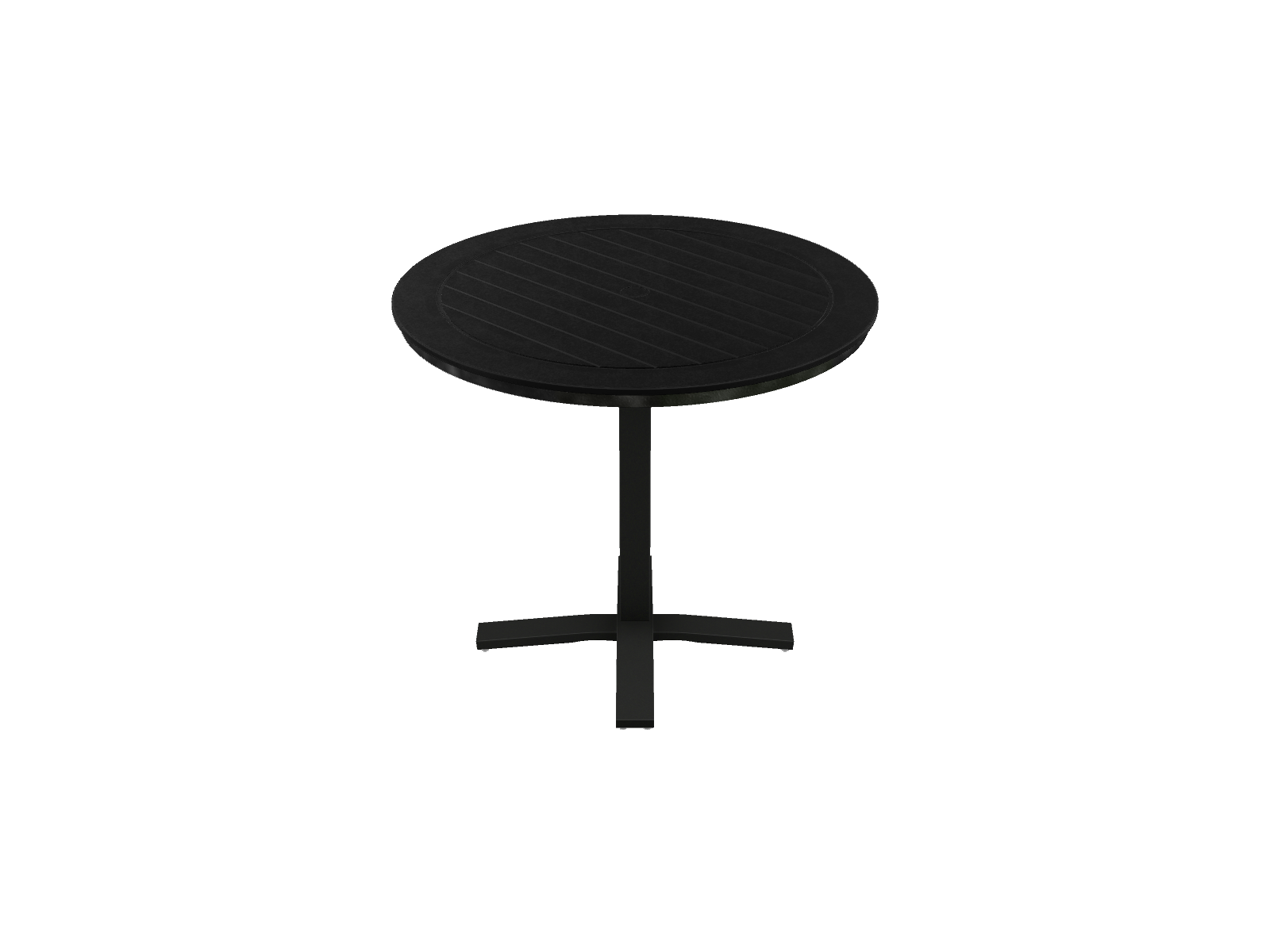 42" Round Balcony Height Pedestal Table w/ hole