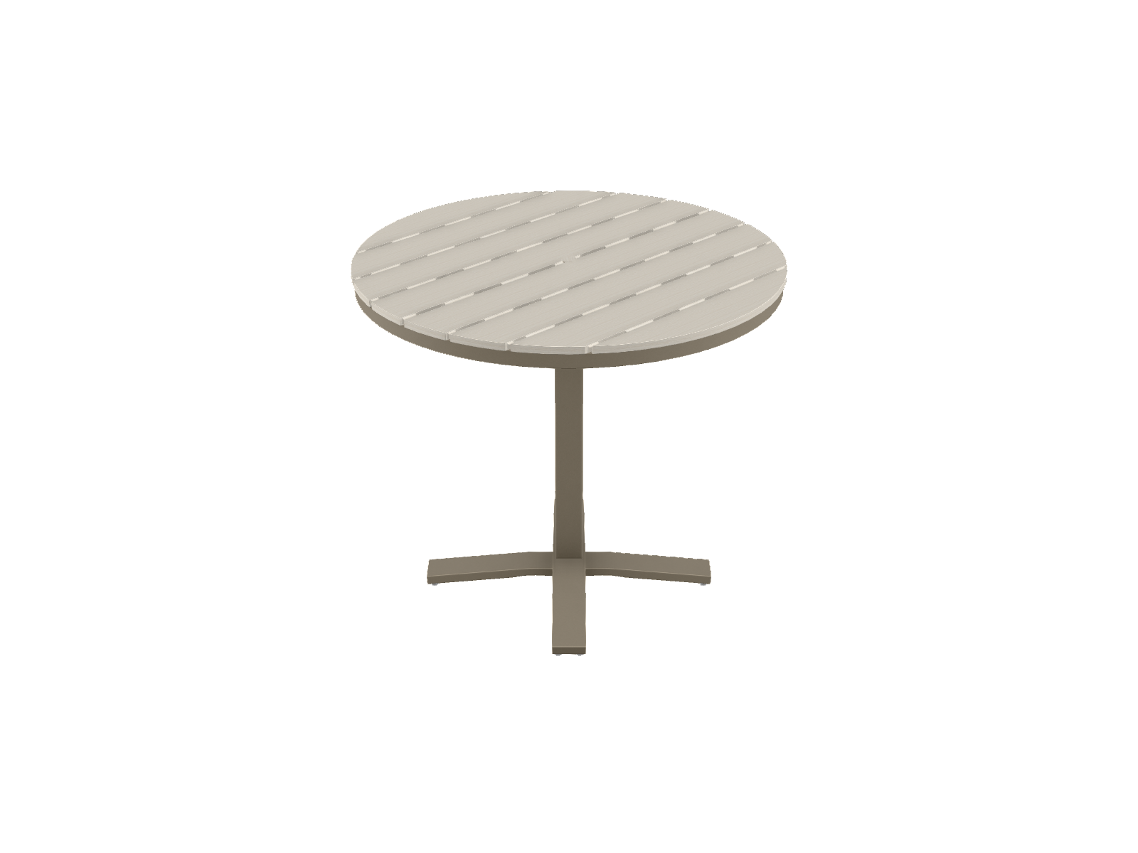 42" Round Balcony Height Pedestal Table w/ hole