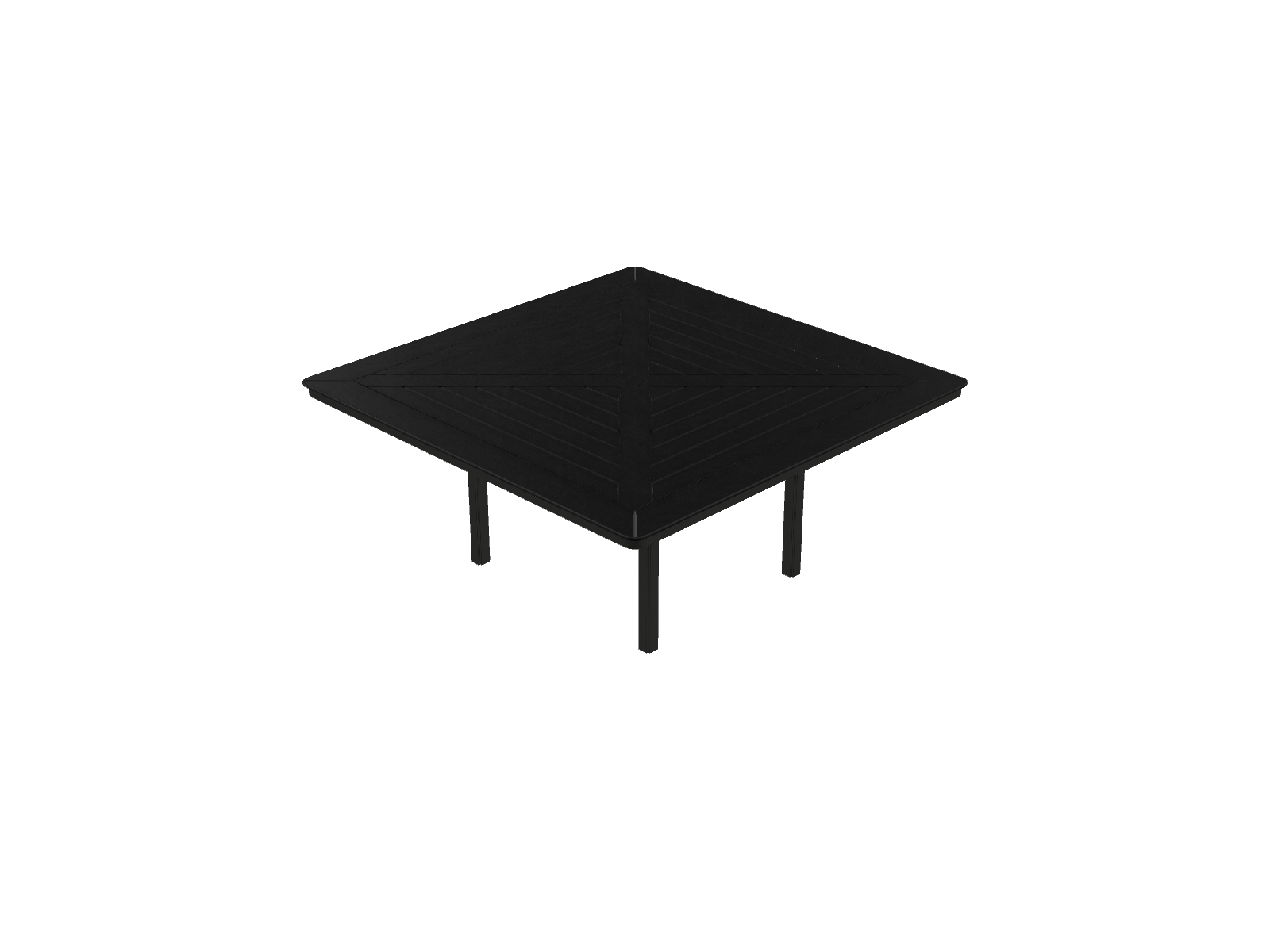 64" Square Dining Height Table w/ hole