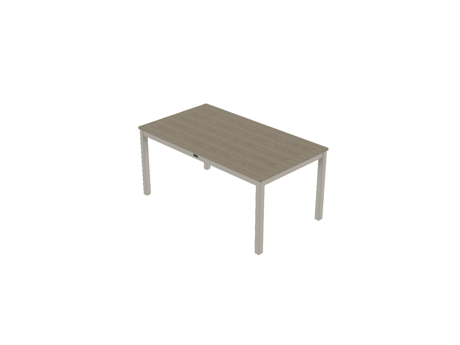 36" x 64" Rectangular Dining Height Parson Table w/ hole