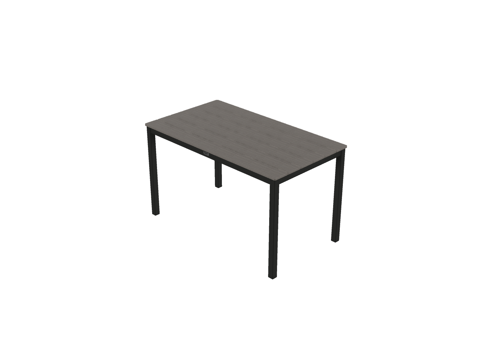 36" x 64" Rectangular Balcony Height Parson Table w/ hole