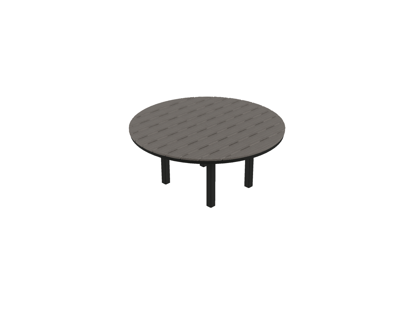 64" Round Dining Height Table w/ hole