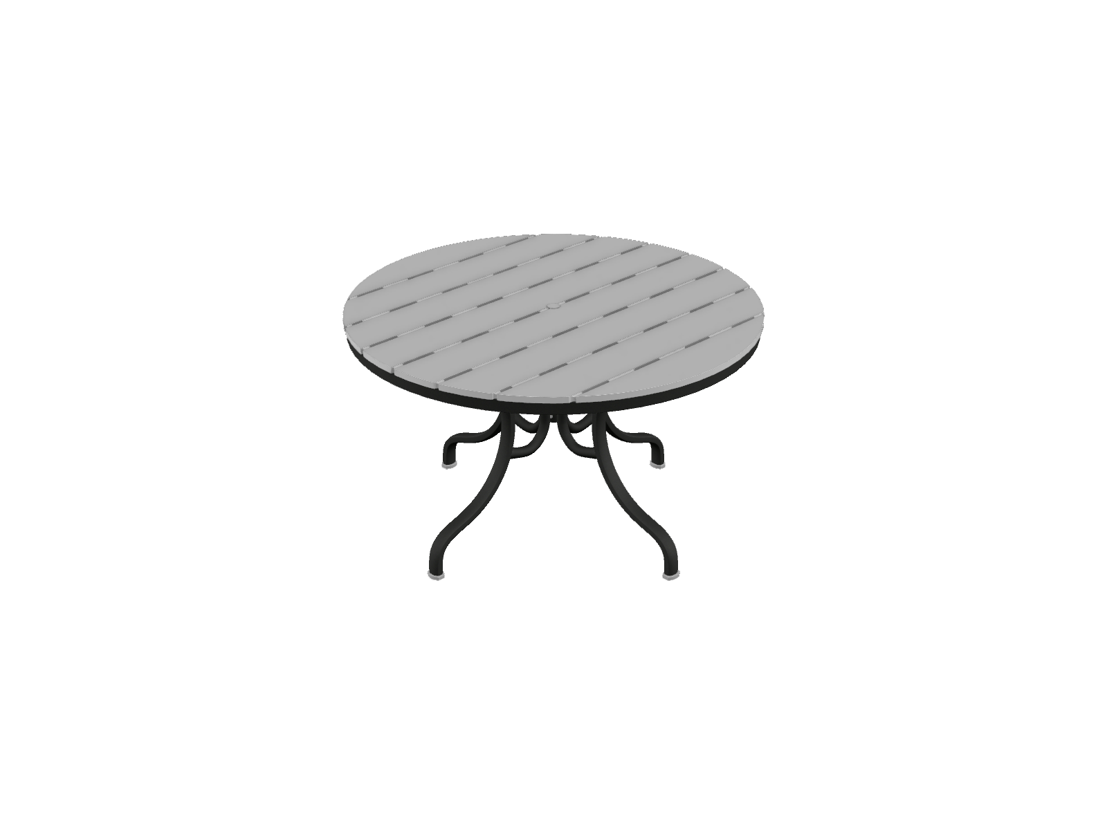 48" Round Dining Height Table w/ hole