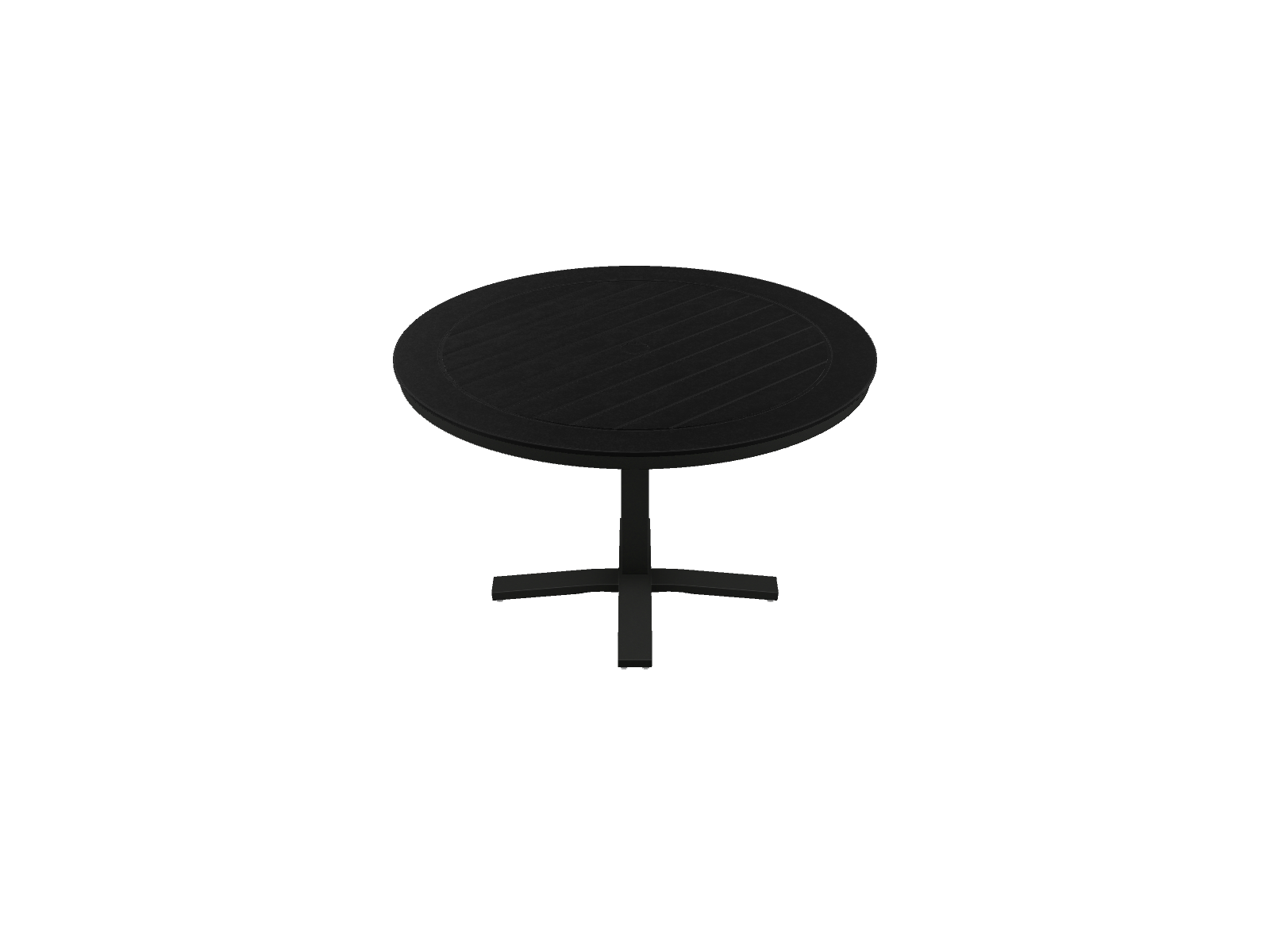 48" Round Dining Height Pedestal Table w/ hole
