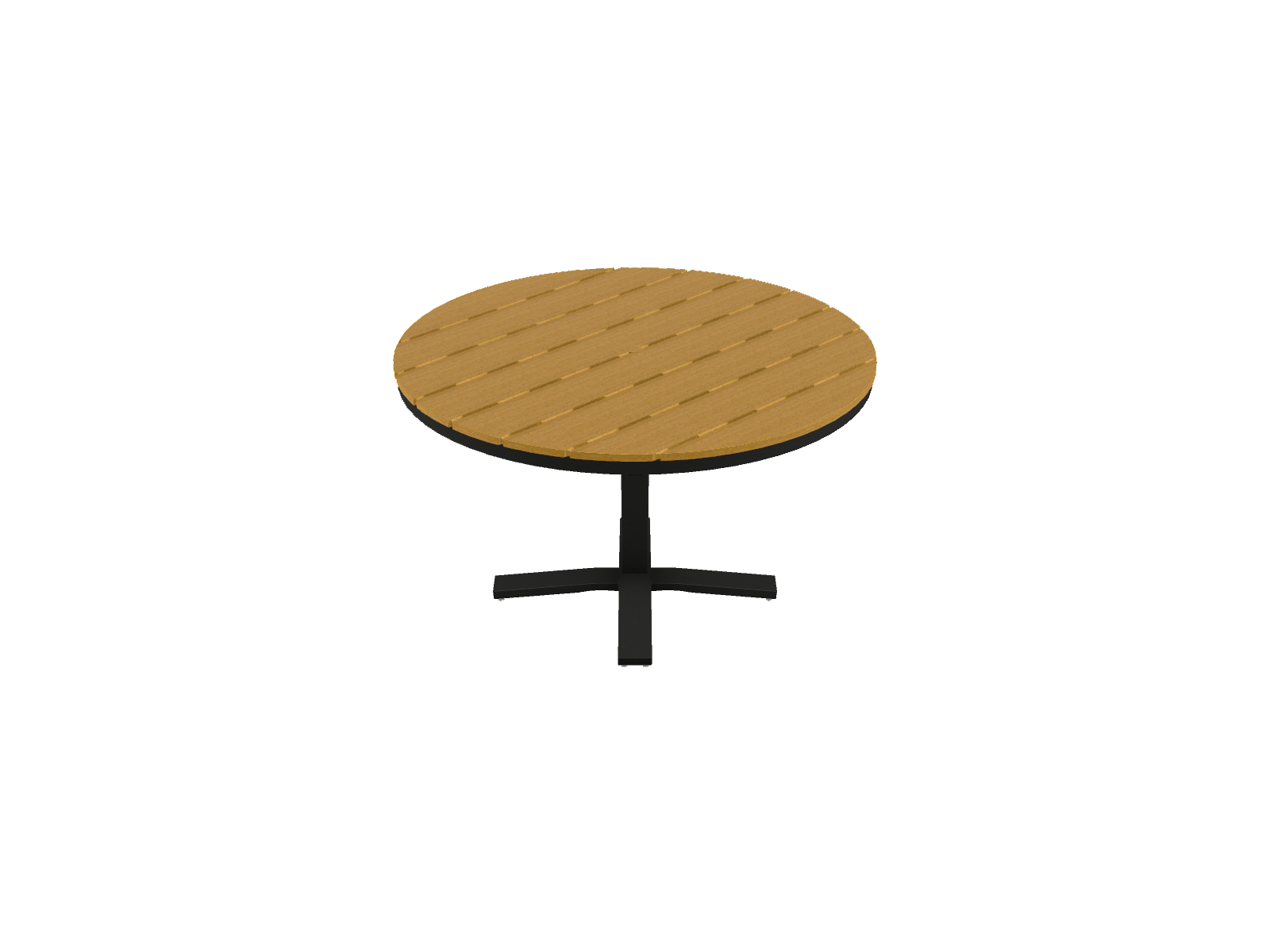 48" Round Dining Height Pedestal Table w/ hole