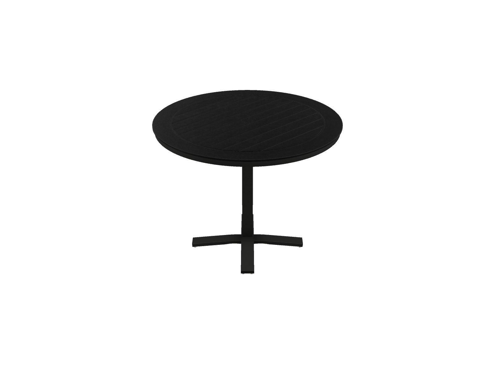 48" Round Balcony Height Pedestal Table w/ hole