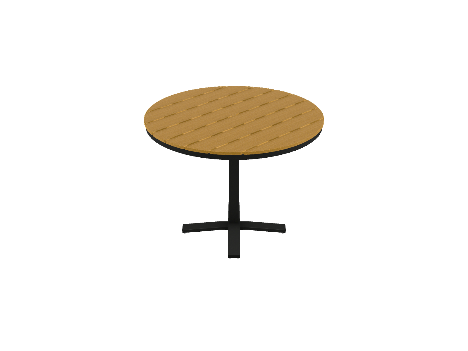 48" Round Balcony Height Pedestal Table w/ hole
