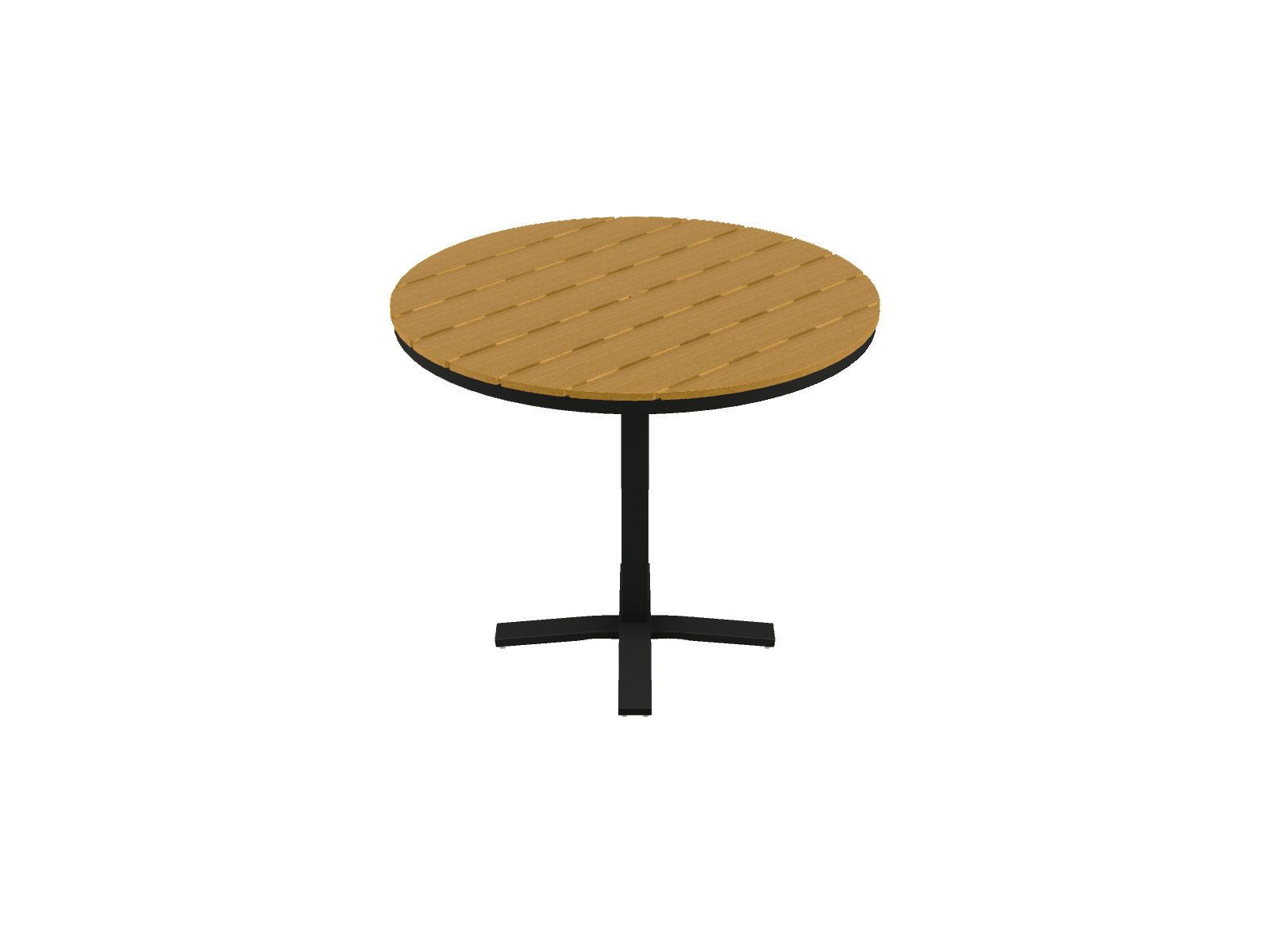48" Round Bar Height Pedestal Table w/ hole
