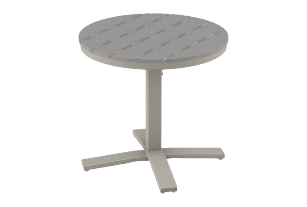 30" Round Dining Height Pedestal Table w/ hole