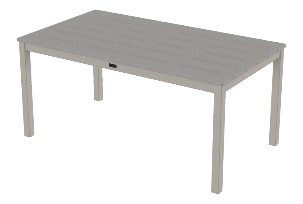 36" x 64" Rectangular Dining Height Parson Table w/ hole