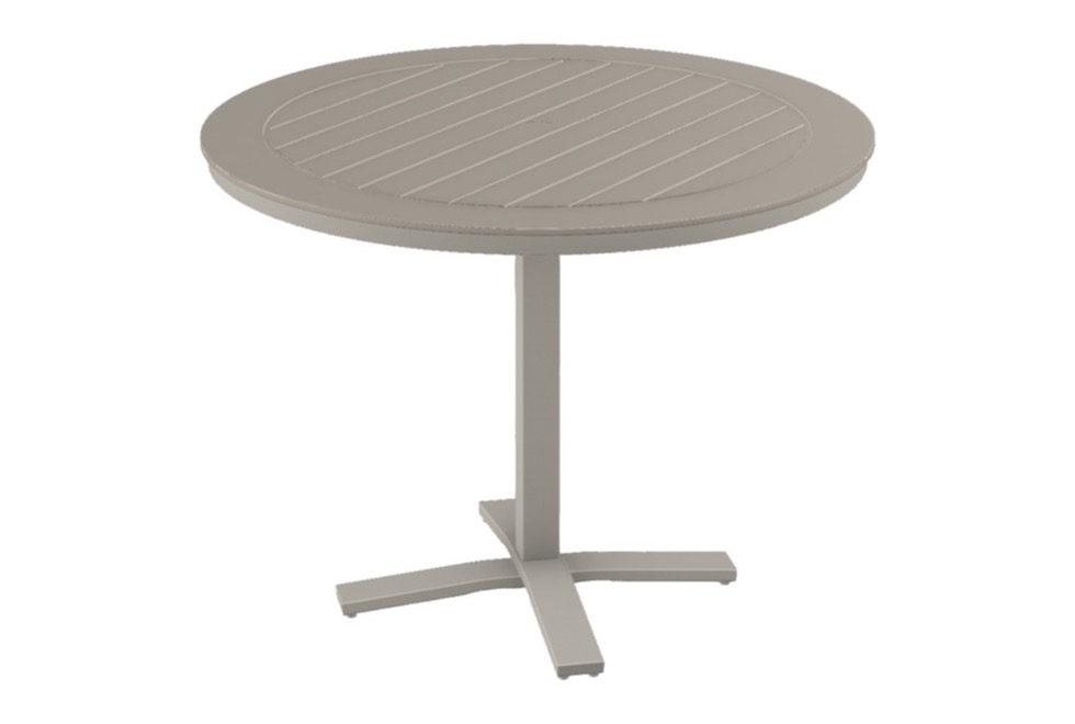 48" Round Balcony Height Pedestal Table w/ hole
